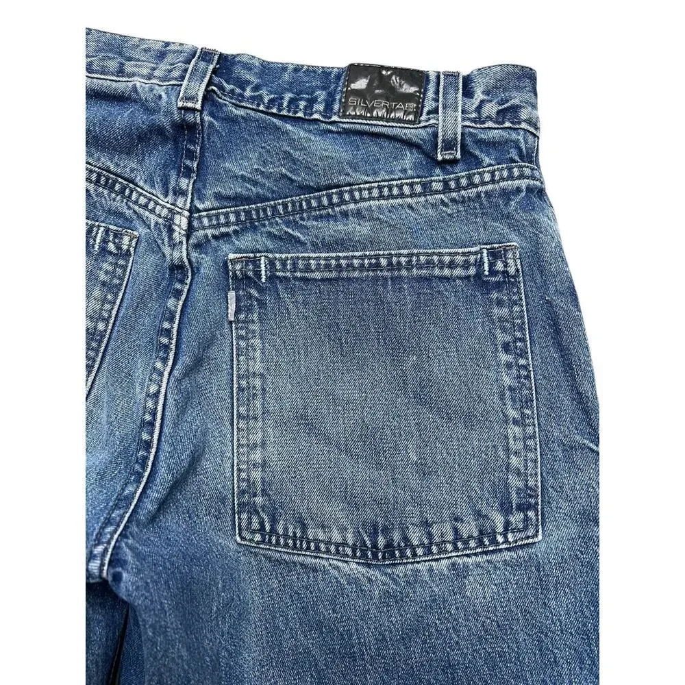 Vintage Levi's Silvertab Baggy Fit Denim cut off Shorts Men's 32  / Y2K  / Retro